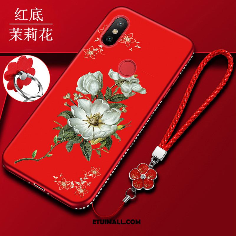 Etui Xiaomi Mi 8 Pro Anti-fall Silikonowe Czerwony Ochraniacz Telefon Komórkowy Futerał Online