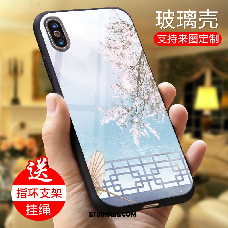 Etui Xiaomi Mi 8 Pro Lustro Telefon Komórkowy Sceneria Wzór Szkło Hartowane Pokrowce Tanie