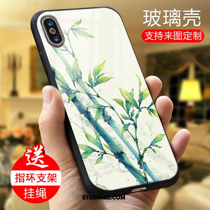 Etui Xiaomi Mi 8 Pro Lustro Telefon Komórkowy Sceneria Wzór Szkło Hartowane Pokrowce Tanie