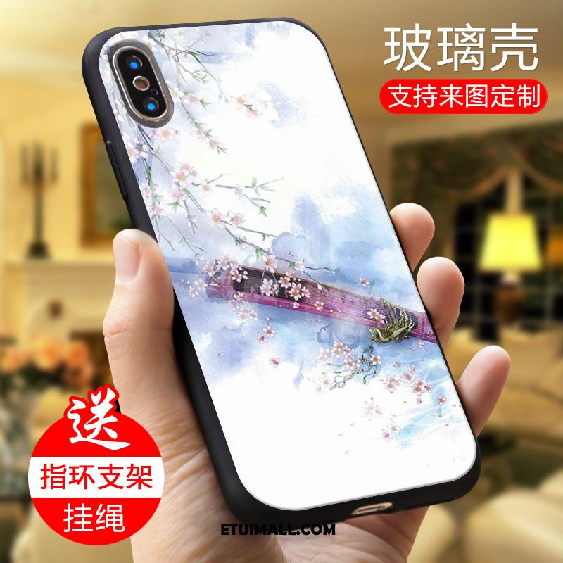 Etui Xiaomi Mi 8 Pro Lustro Telefon Komórkowy Sceneria Wzór Szkło Hartowane Pokrowce Tanie