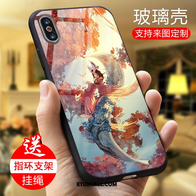 Etui Xiaomi Mi 8 Pro Lustro Telefon Komórkowy Sceneria Wzór Szkło Hartowane Pokrowce Tanie