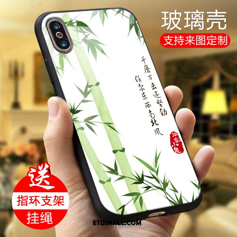 Etui Xiaomi Mi 8 Pro Lustro Telefon Komórkowy Sceneria Wzór Szkło Hartowane Pokrowce Tanie