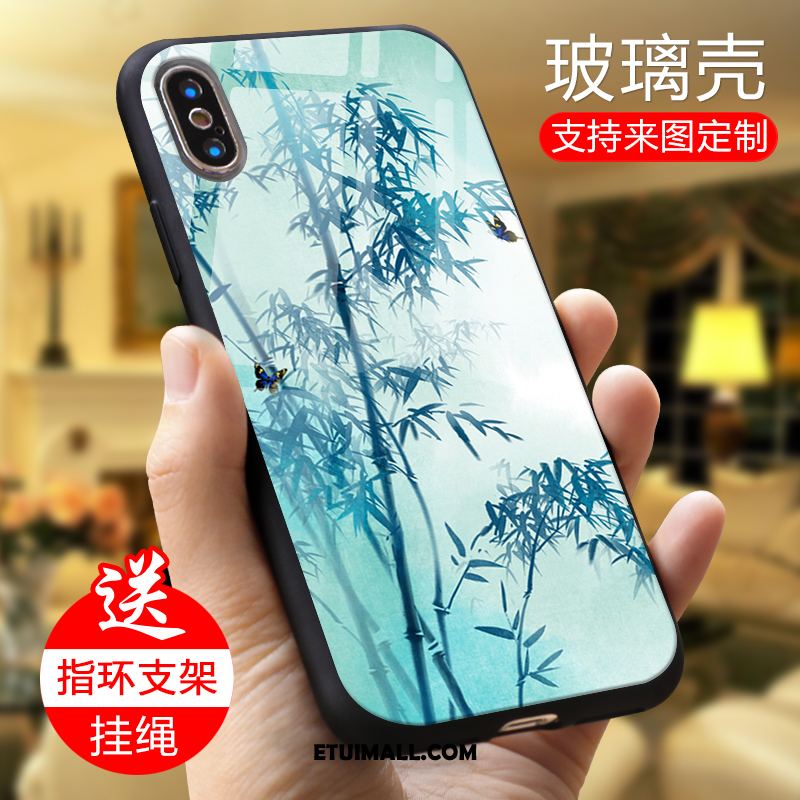 Etui Xiaomi Mi 8 Pro Lustro Telefon Komórkowy Sceneria Wzór Szkło Hartowane Pokrowce Tanie