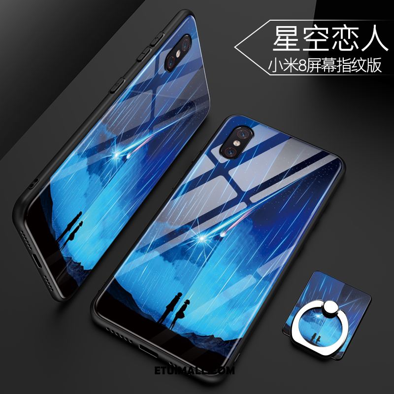 Etui Xiaomi Mi 8 Pro Młodzież Biały Kreatywne Nubuku Miękki Obudowa Kup