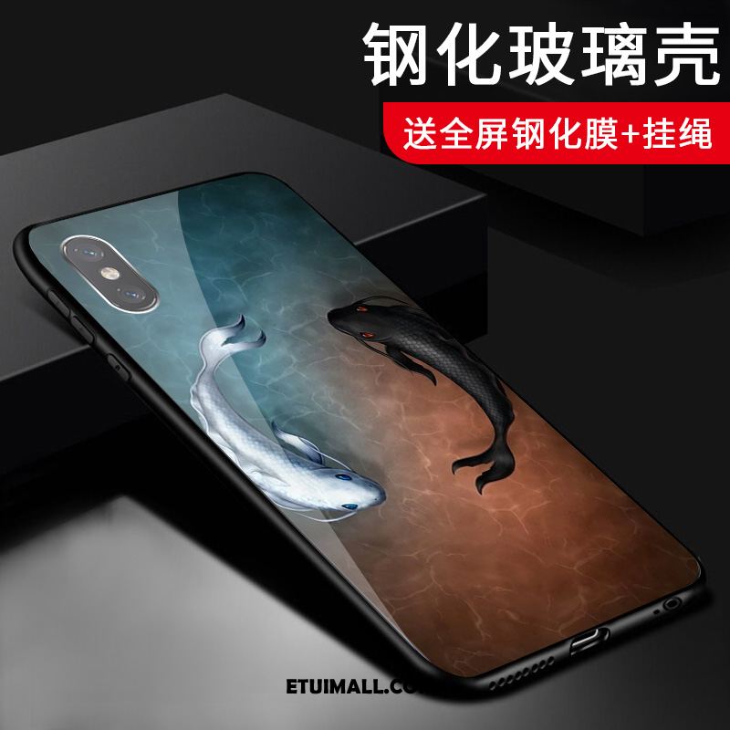 Etui Xiaomi Mi 8 Pro Wzór Szkło Mały Różowe Anti-fall Pokrowce Sprzedam