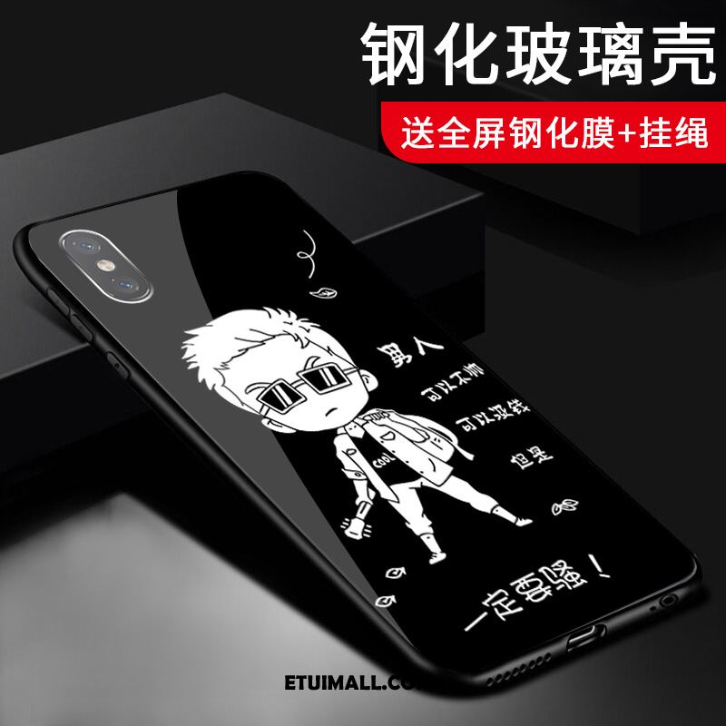 Etui Xiaomi Mi 8 Pro Wzór Szkło Mały Różowe Anti-fall Pokrowce Sprzedam