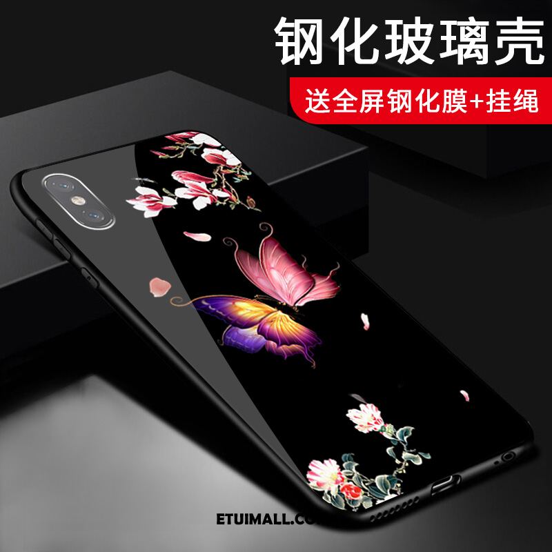 Etui Xiaomi Mi 8 Pro Wzór Szkło Mały Różowe Anti-fall Pokrowce Sprzedam