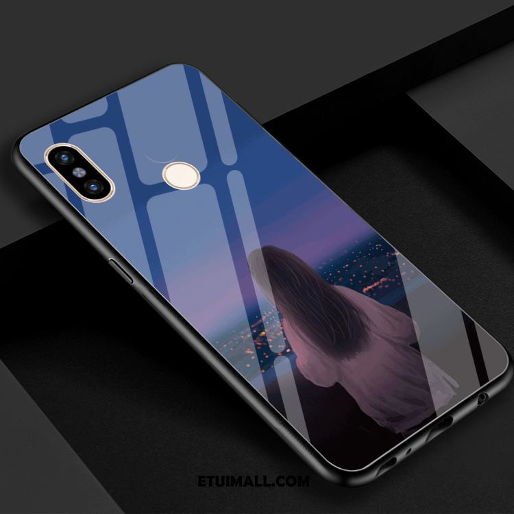 Etui Xiaomi Mi 8 Proste Świeży Szkło Hartowane Lustro Mały Futerał Tanie