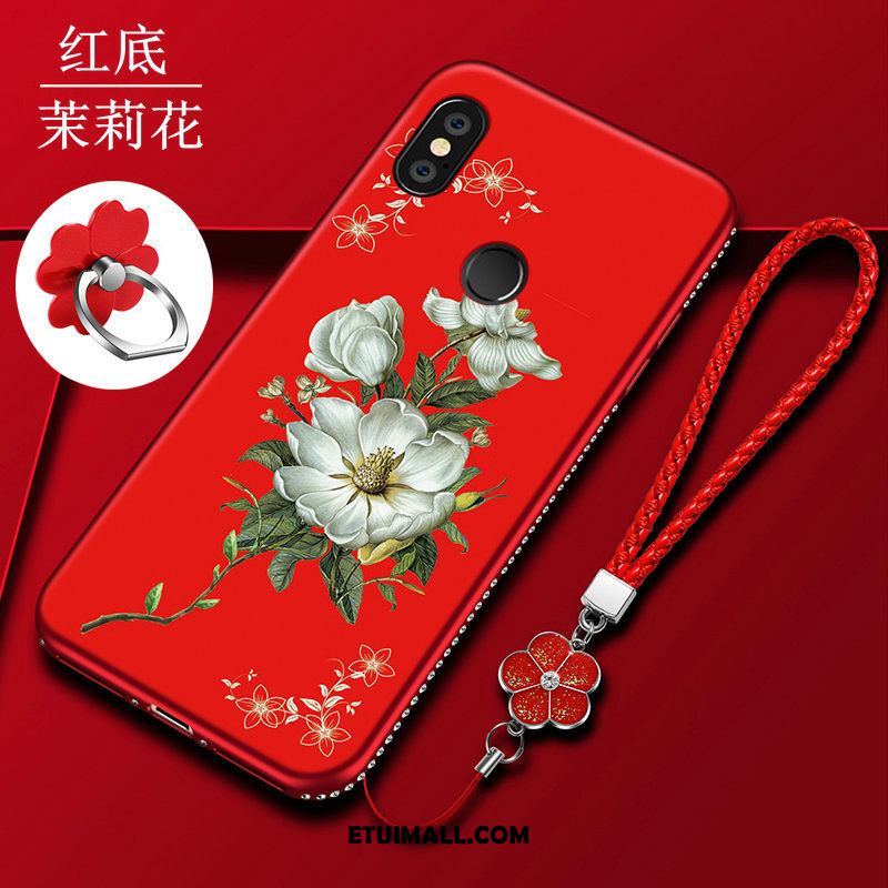 Etui Xiaomi Mi 8 Se Kreatywne Kwiaty Silikonowe Mały Czarny Obudowa Kup