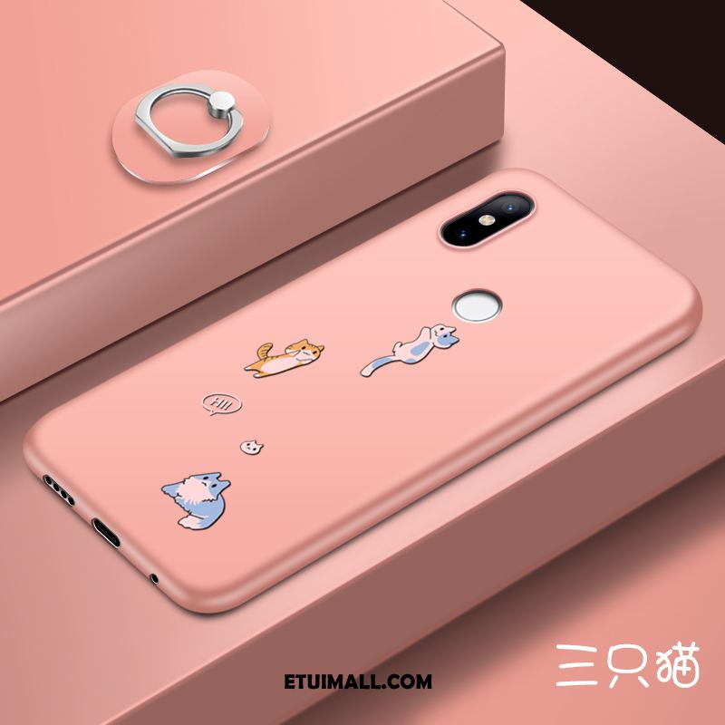 Etui Xiaomi Mi 8 Se Kreatywne Ring Czarny Mały Różowe Obudowa Tanie