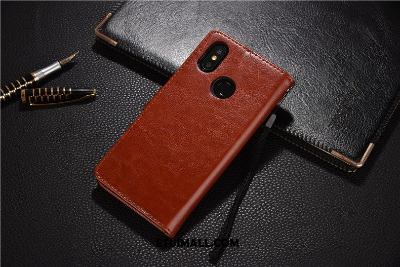 Etui Xiaomi Mi 8 Skórzany Futerał Silikonowe Telefon Komórkowy Mały Anti-fall Pokrowce Online