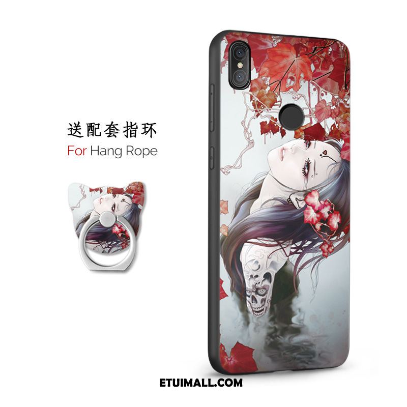 Etui Xiaomi Mi 8 Vintage Ring All Inclusive Nubuku Anti-fall Obudowa Dyskont