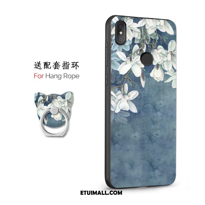 Etui Xiaomi Mi 8 Vintage Ring All Inclusive Nubuku Anti-fall Obudowa Dyskont