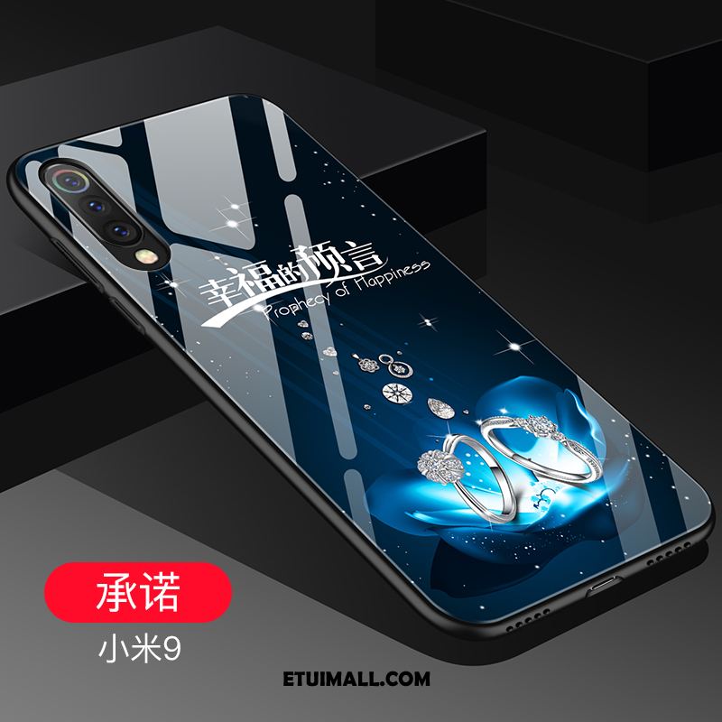 Etui Xiaomi Mi 9 Czarny Silikonowe Tendencja Mały Telefon Komórkowy Futerał Tanie