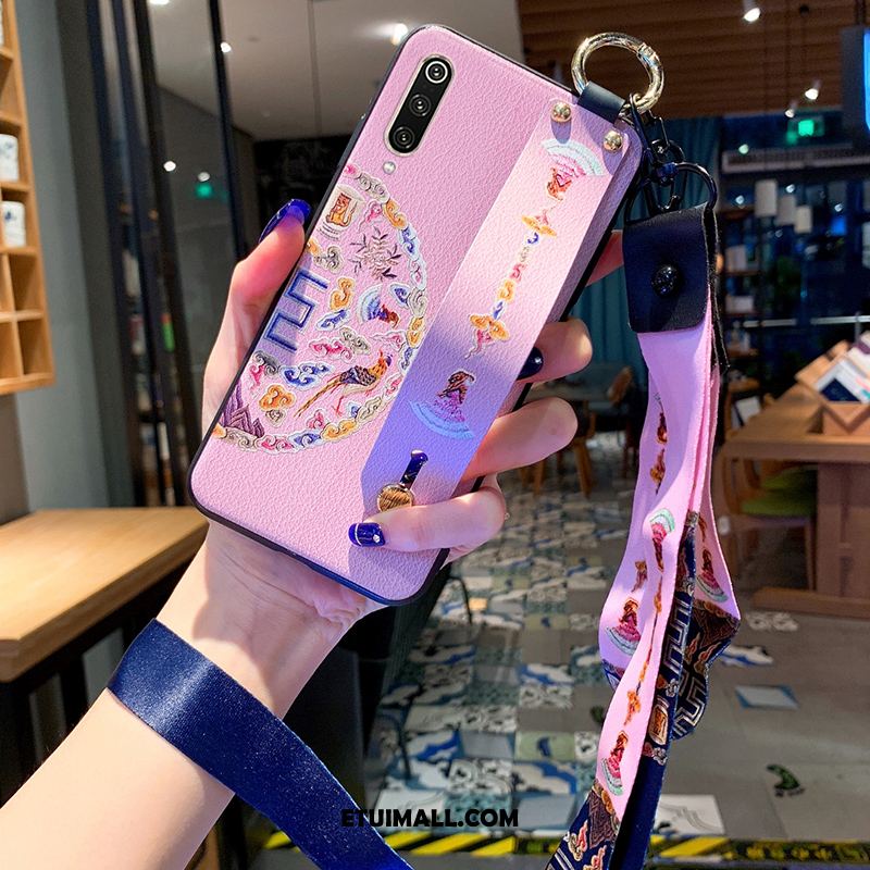 Etui Xiaomi Mi 9 Purpurowy Vintage Miękki Telefon Komórkowy Wiszące Ozdoby Futerał Kup