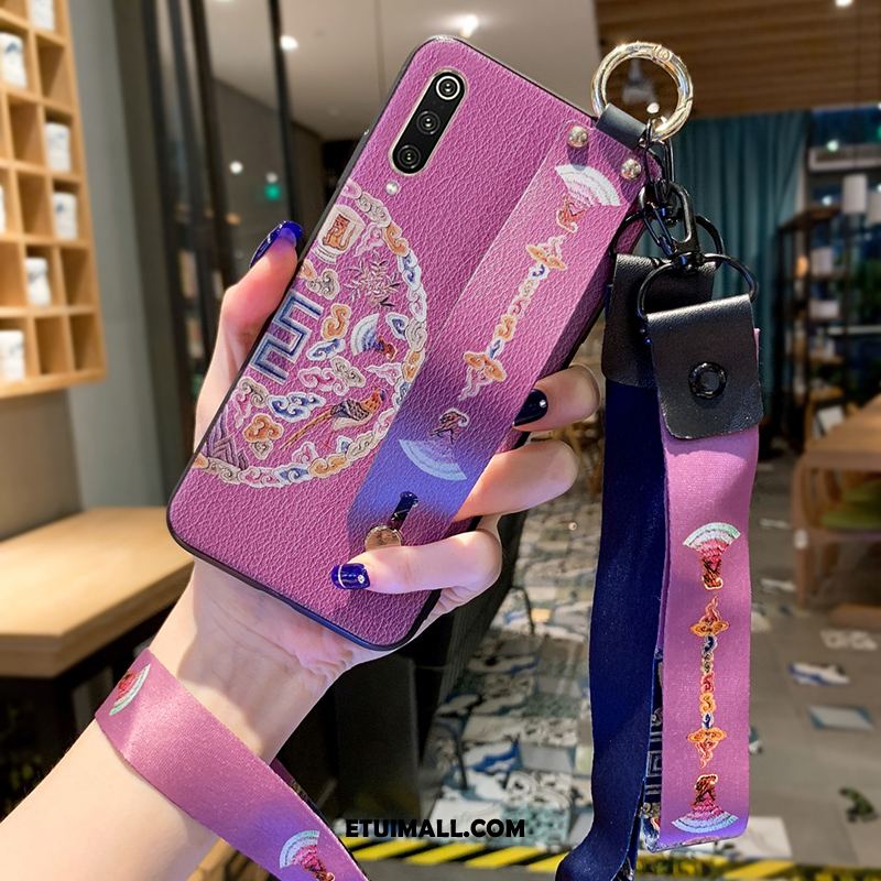 Etui Xiaomi Mi 9 Purpurowy Vintage Miękki Telefon Komórkowy Wiszące Ozdoby Futerał Kup