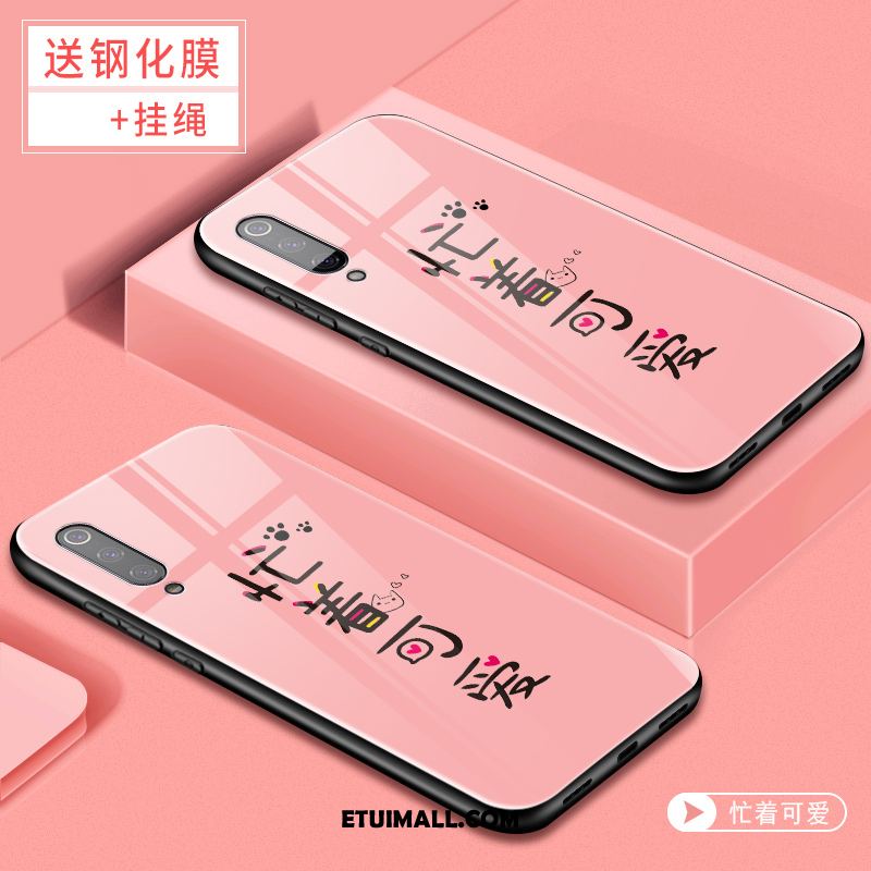 Etui Xiaomi Mi 9 Różowe Szkło Kreatywne Osobowość Telefon Komórkowy Futerał Online