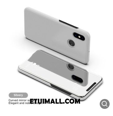 Etui Xiaomi Mi A1 Lustro Różowe Wspornik Skórzany Futerał Anti-fall Futerał Kup