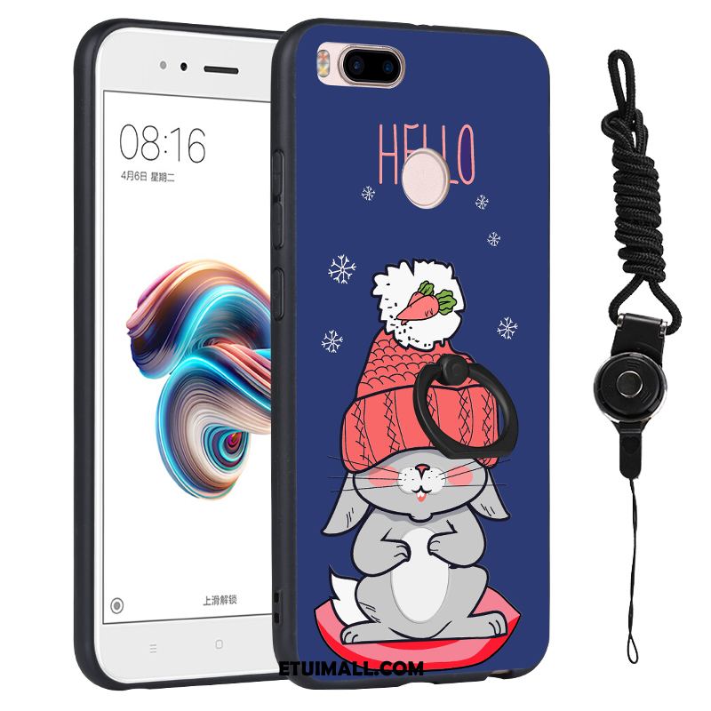 Etui Xiaomi Mi A1 Mały Cienkie Wiszące Ozdoby Niebieski Miękki Pokrowce Sklep