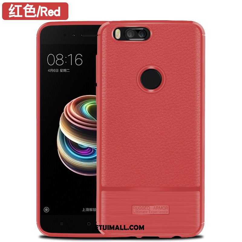 Etui Xiaomi Mi A1 Wspornik All Inclusive Włókno Wzór Magnetyzm Pokrowce Sprzedam