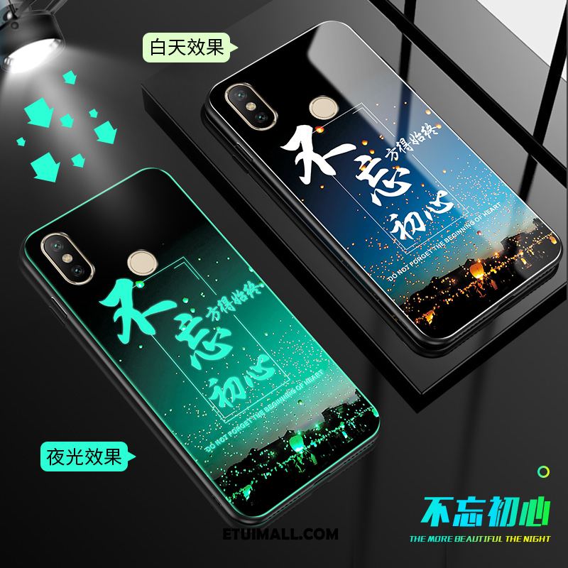 Etui Xiaomi Mi A2 Świecące Kreskówka Silikonowe Anti-fall Osobowość Obudowa Tanie
