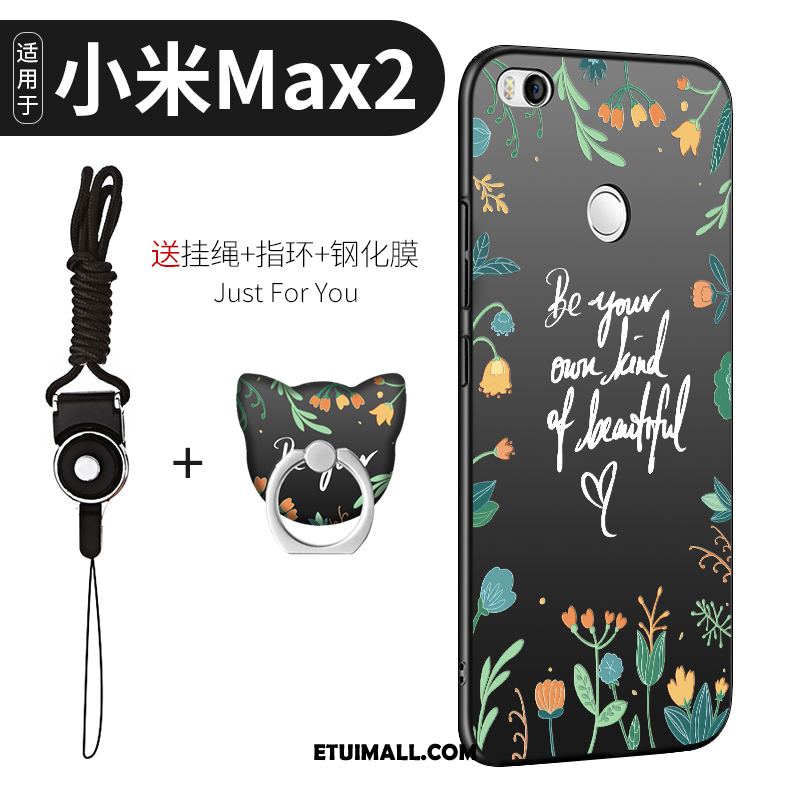 Etui Xiaomi Mi Max 2 Anti-fall Czarny All Inclusive Miękki Telefon Komórkowy Futerał Tanie