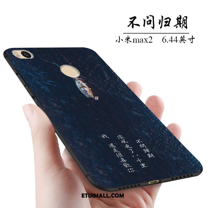 Etui Xiaomi Mi Max 2 Niebieski Kreatywne Modna Marka Mały Telefon Komórkowy Futerał Kup
