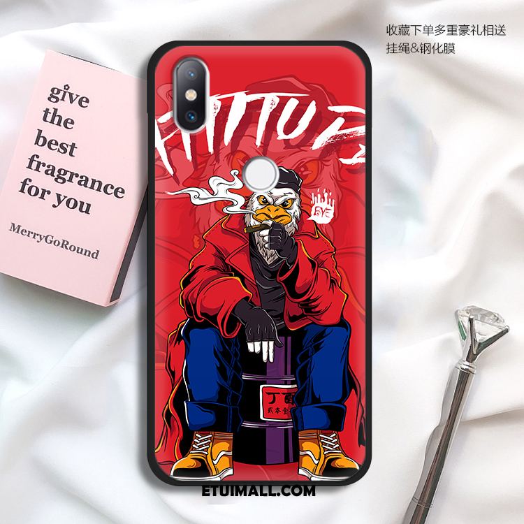 Etui Xiaomi Mi Max 3 All Inclusive Kreatywne Czerwony Nubuku Czarny Obudowa Oferta