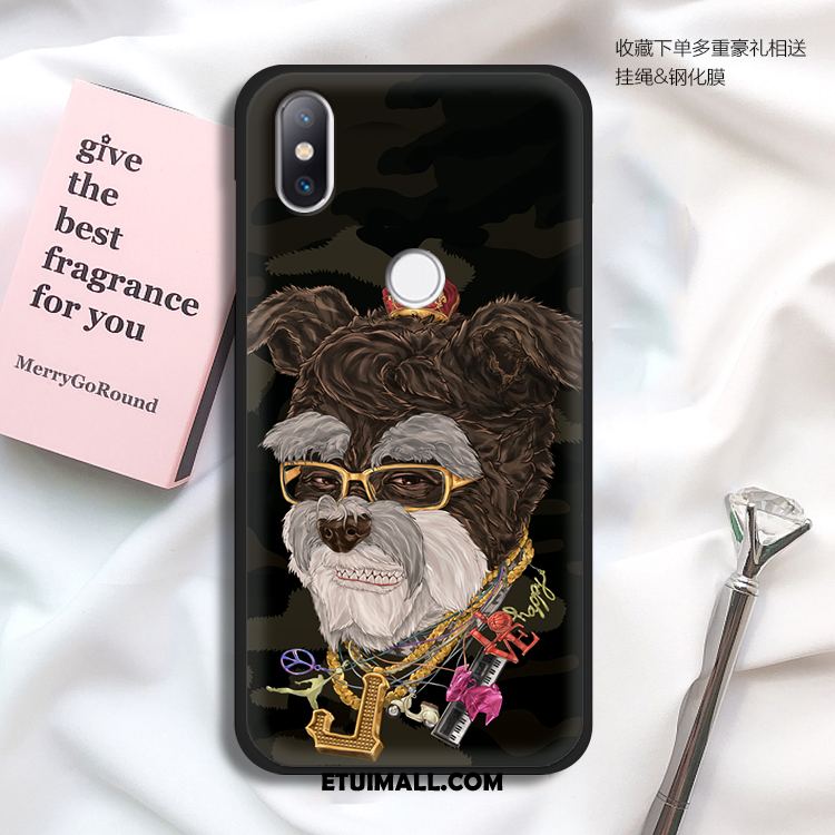 Etui Xiaomi Mi Max 3 All Inclusive Kreatywne Czerwony Nubuku Czarny Obudowa Oferta