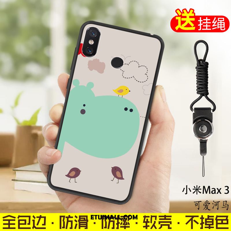 Etui Xiaomi Mi Max 3 Ochraniacz Niebieski Mały Telefon Komórkowy Miękki Pokrowce Tanie