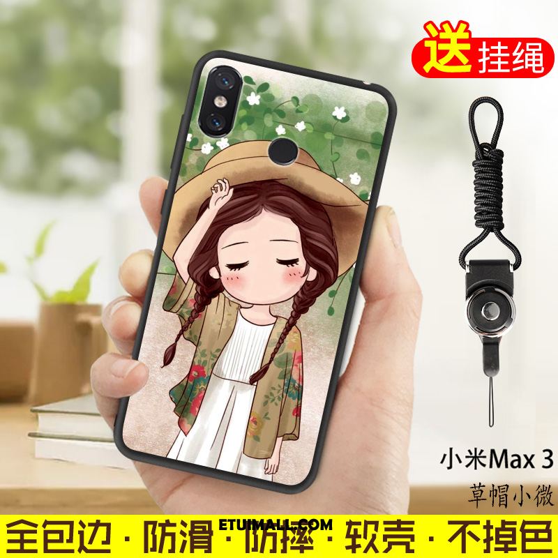 Etui Xiaomi Mi Max 3 Ochraniacz Niebieski Mały Telefon Komórkowy Miękki Pokrowce Tanie