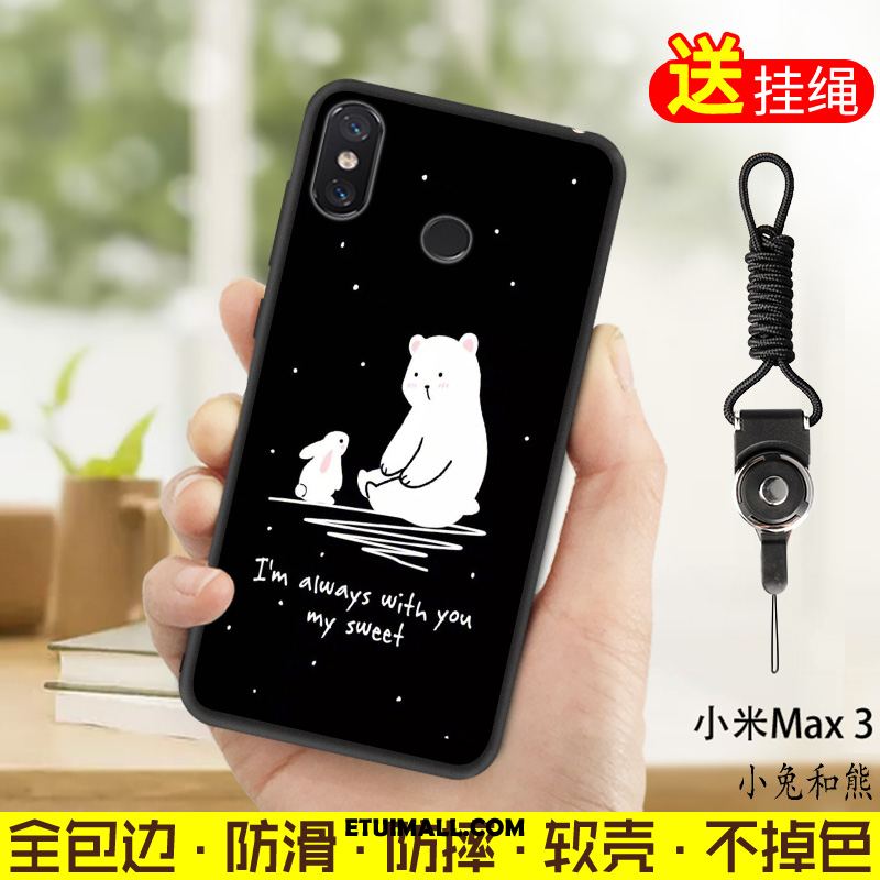 Etui Xiaomi Mi Max 3 Ochraniacz Niebieski Mały Telefon Komórkowy Miękki Pokrowce Tanie