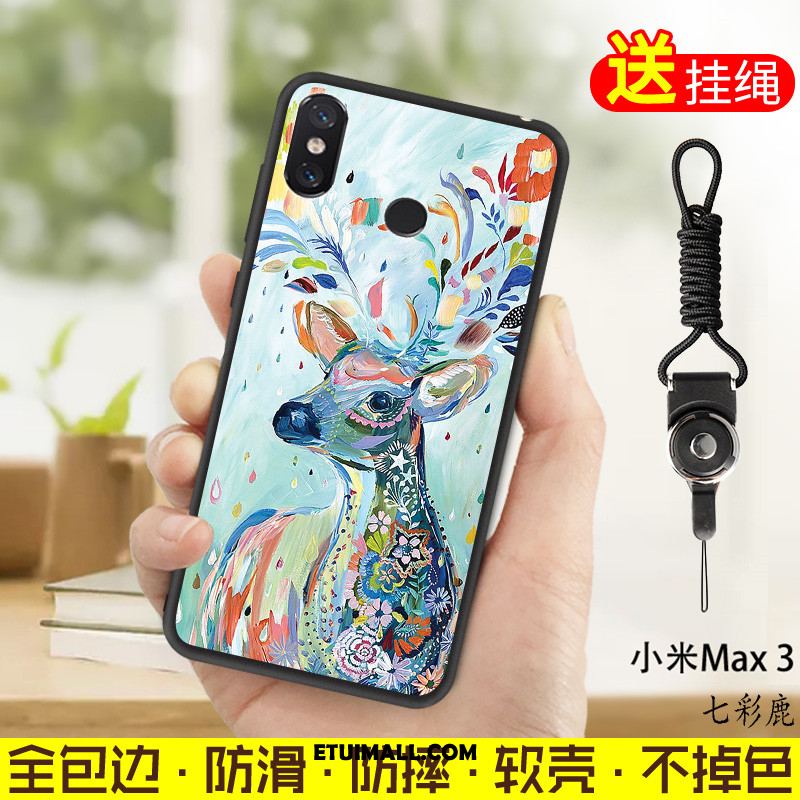 Etui Xiaomi Mi Max 3 Ochraniacz Niebieski Mały Telefon Komórkowy Miękki Pokrowce Tanie