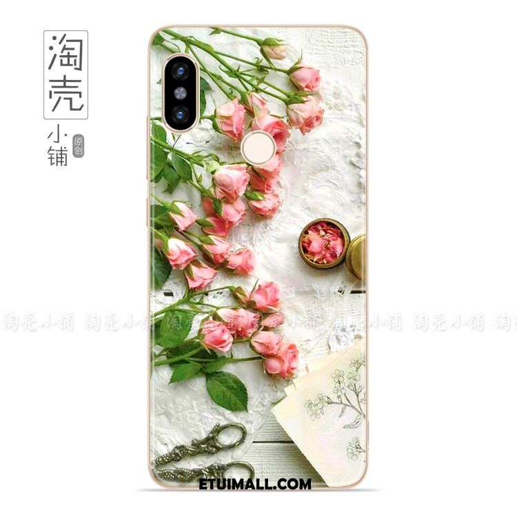 Etui Xiaomi Mi Max 3 Silikonowe Proste Sztuka Ochraniacz Różowy Futerał Kup