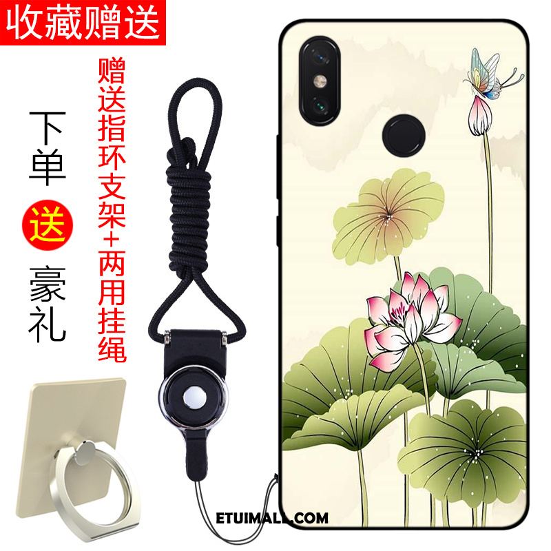 Etui Xiaomi Mi Max 3 Telefon Komórkowy Anti-fall Niebieski Świeży All Inclusive Obudowa Kup