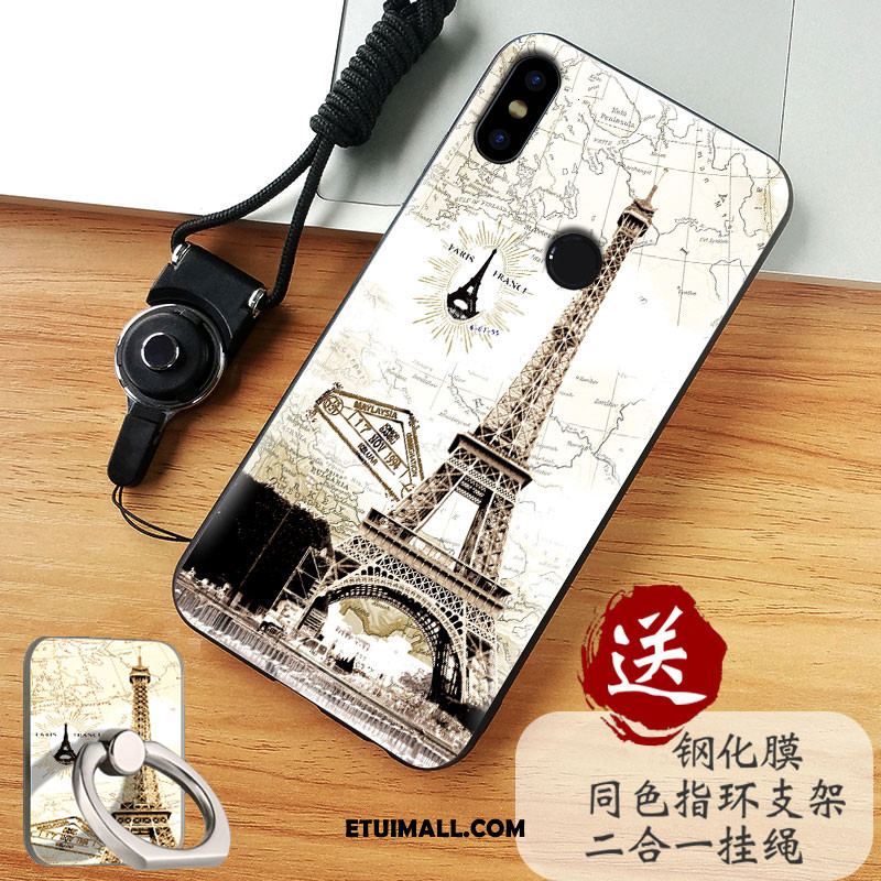 Etui Xiaomi Mi Mix 2s Biały Miękki Telefon Komórkowy Relief Nubuku Obudowa Online