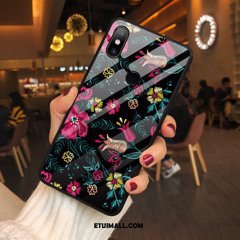 Etui Xiaomi Mi Mix 2s Mały Szkło Modna Marka Czerwony Kreatywne Futerał Sklep