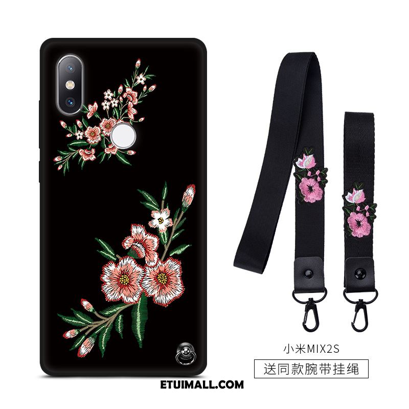 Etui Xiaomi Mi Mix 2s Miękki Czarny Telefon Komórkowy Silikonowe Anti-fall Obudowa Tanie