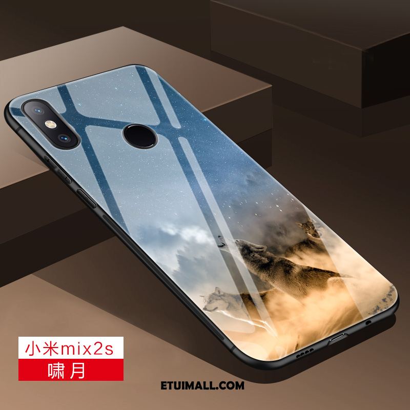 Etui Xiaomi Mi Mix 2s Niebieski Kreatywne Anti-fall Ochraniacz All Inclusive Futerał Online