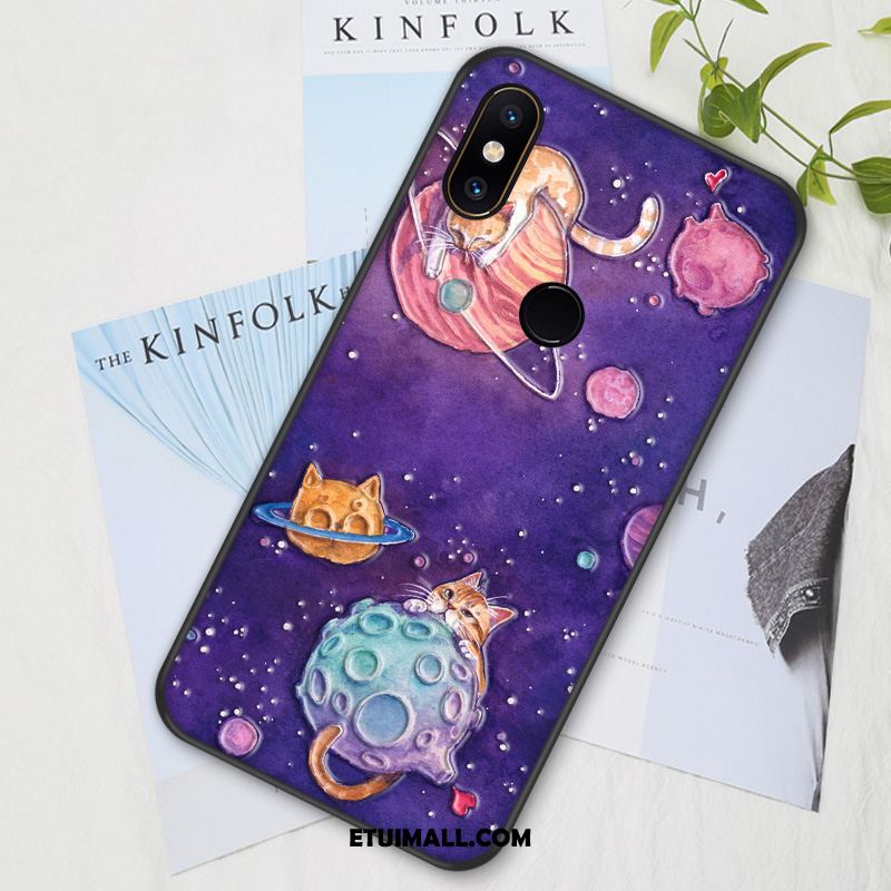 Etui Xiaomi Mi Mix 2s Ochraniacz Kreskówka Z Haftem Telefon Komórkowy Purpurowy Obudowa Dyskont