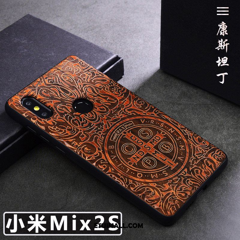 Etui Xiaomi Mi Mix 2s Proste Z Litego Drewna Tendencja Telefon Komórkowy Kreatywne Obudowa Kup