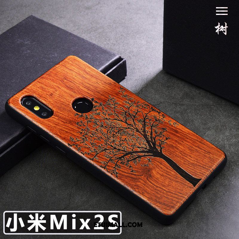 Etui Xiaomi Mi Mix 2s Proste Z Litego Drewna Tendencja Telefon Komórkowy Kreatywne Obudowa Kup