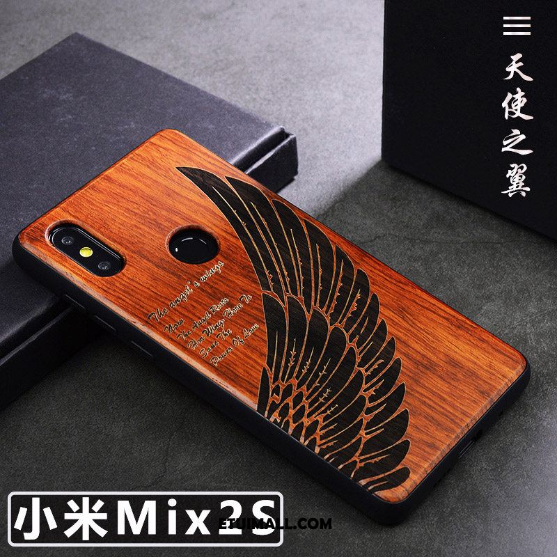 Etui Xiaomi Mi Mix 2s Proste Z Litego Drewna Tendencja Telefon Komórkowy Kreatywne Obudowa Kup