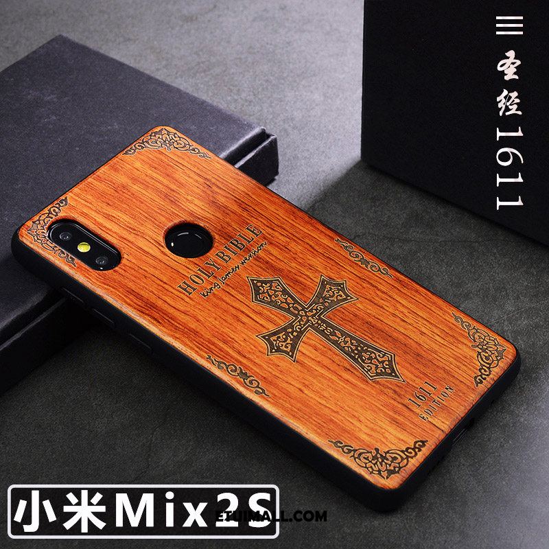 Etui Xiaomi Mi Mix 2s Proste Z Litego Drewna Tendencja Telefon Komórkowy Kreatywne Obudowa Kup