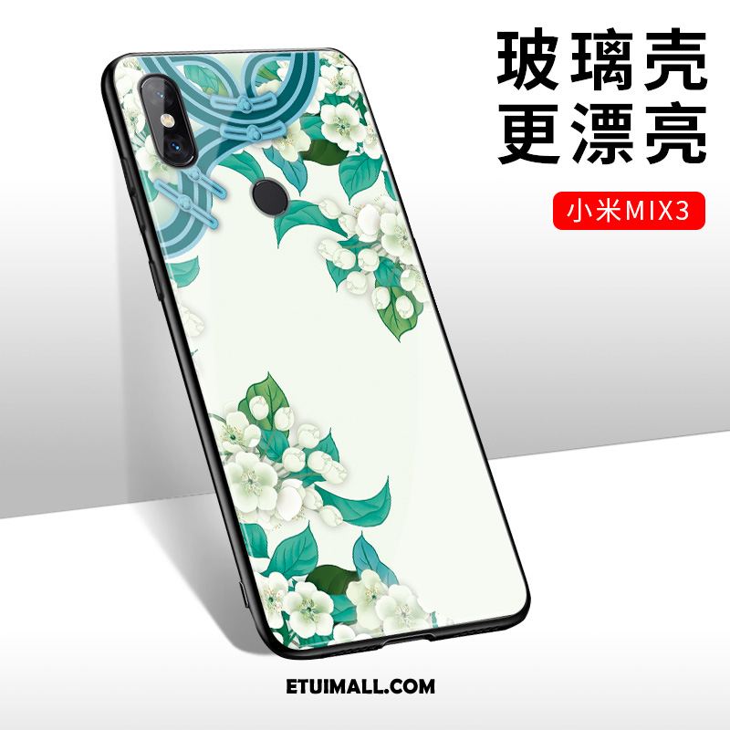 Etui Xiaomi Mi Mix 3 Mały Tendencja Czerwony Chiński Styl Szkło Pokrowce Online