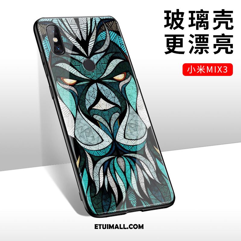 Etui Xiaomi Mi Mix 3 Mały Tendencja Czerwony Chiński Styl Szkło Pokrowce Online