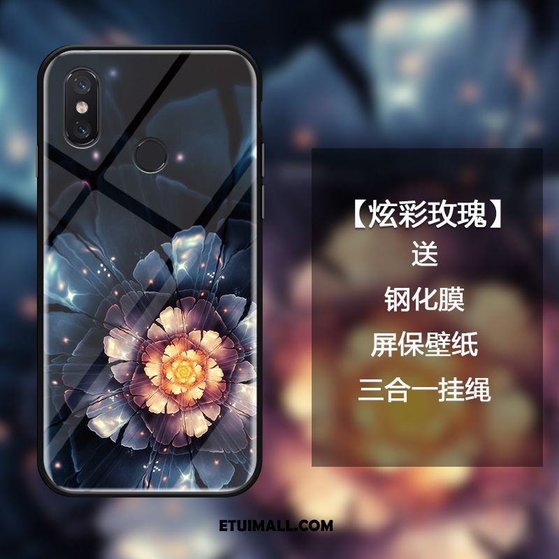 Etui Xiaomi Mi Mix 3 Silikonowe Ciemno Niebieski Osobowość Anti-fall Szkło Obudowa Kupię