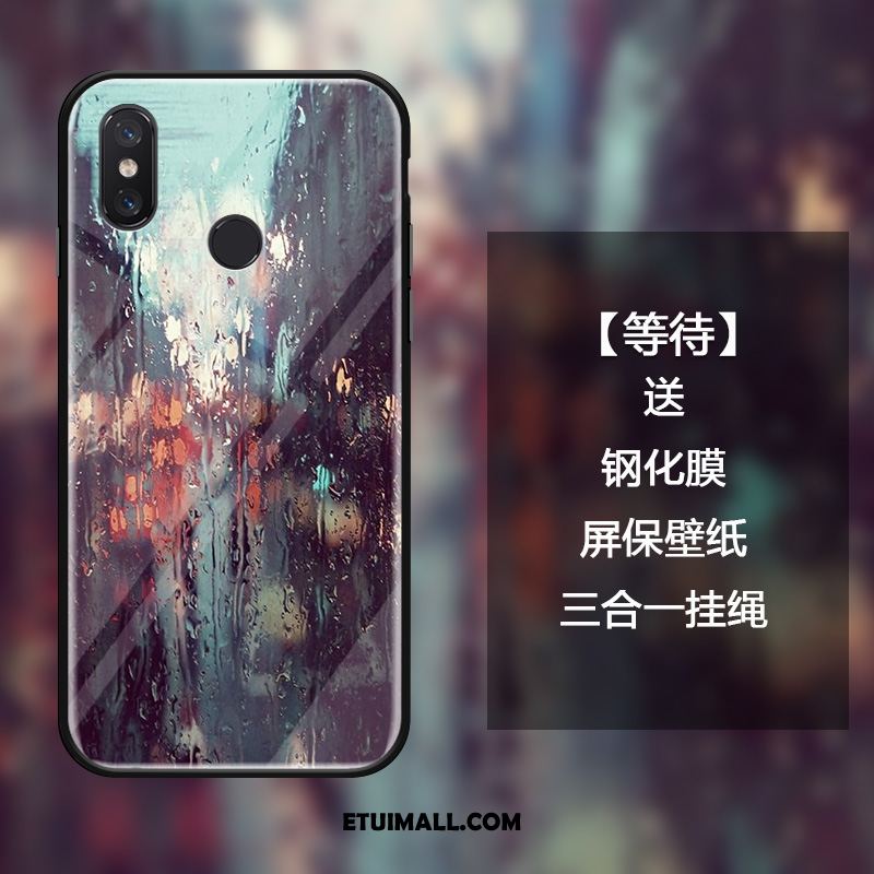 Etui Xiaomi Mi Mix 3 Silikonowe Ciemno Niebieski Osobowość Anti-fall Szkło Obudowa Kupię