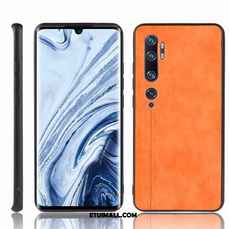 Etui Xiaomi Mi Note 10 Biznes Telefon Komórkowy Żółty Mały Ochraniacz Obudowa Dyskont