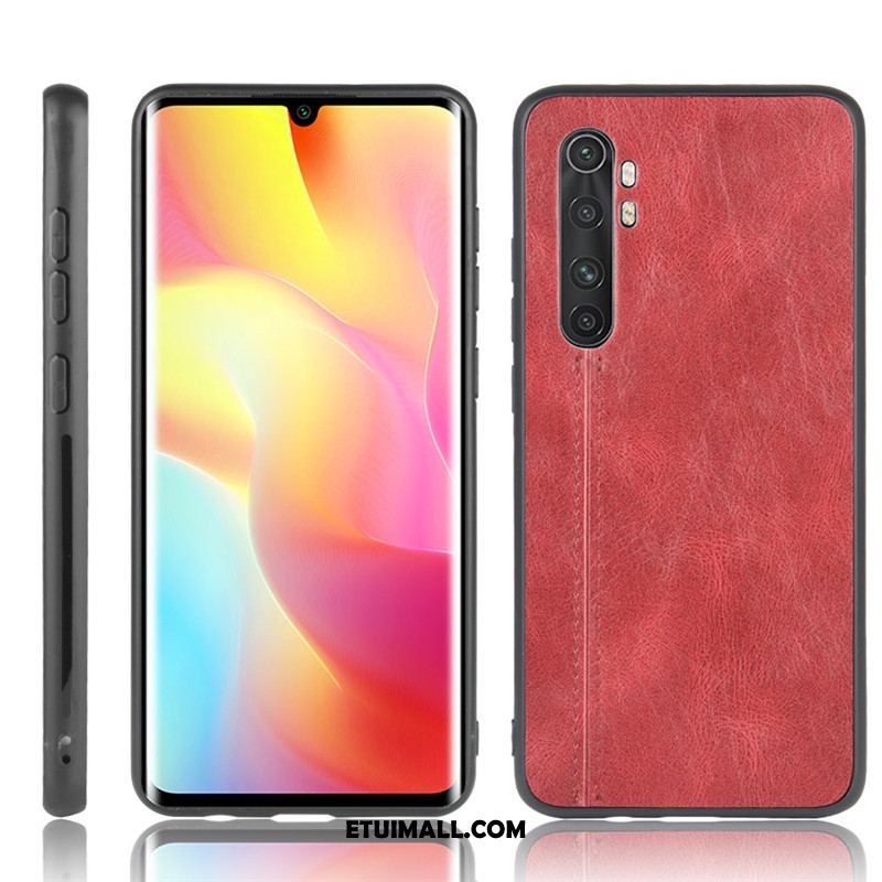 Etui Xiaomi Mi Note 10 Lite Czerwony Bydło Skórzany Futerał Mały Ochraniacz Pokrowce Sprzedam